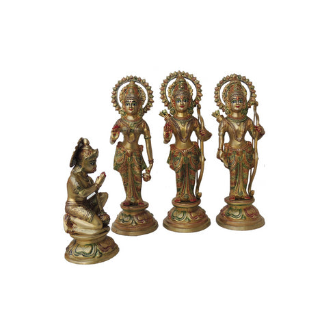 Brass Ram Darbar God Idol Statue 2.5Kg